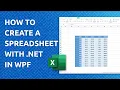 Create Excel Spreasheets in WPF