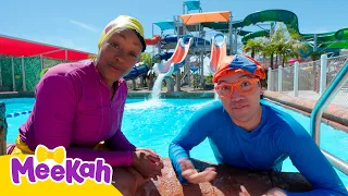Blippi and Meekah's Go Swimming & Play Sink or Float!💦| Educational Videos for Kids | Meekah