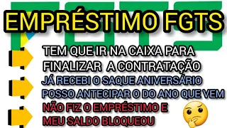 EMPRÉSTIMO FGTS - TIRANDO DÚVIDAS IMPORTANTES