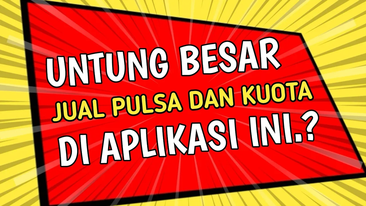 Video menjelaskan beberapa aplikasi jual pulsa dan kuota termurah dan terpercaya. gak perlu modal be. 