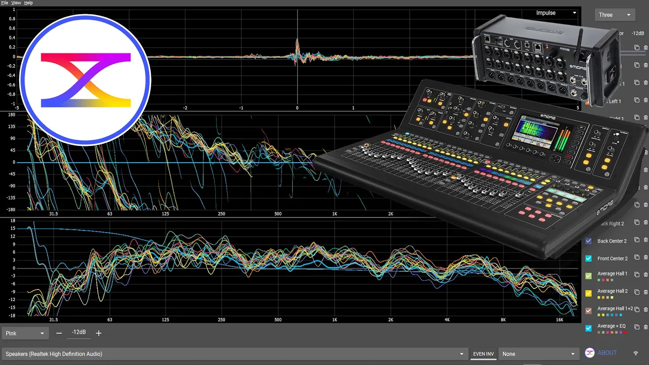 Tuning speakers with Open Sound Meter and M32 / MR18