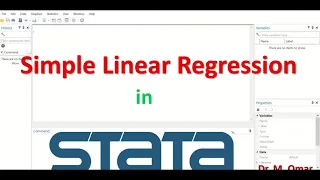 Simple linear regression in STATA