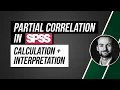Partial correlation in SPSS