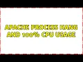 Apache process hang and 100 CPU usage
