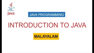 1 INTRODUCTION TO JAVA IN MALAYALAM