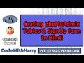 PHP Login System Tutorial Creating Tables and SignUp Form PHP Tutorial