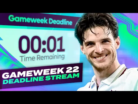 Video Thumbnail: TRANSFERS TO MAKE 🤔 FPL DEADLINE STREAM GAMEWEEK 22 🔥 | Fantasy Premier League Tips 2025/26