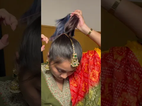 Stop Your Maang Tika From Moving | Try this Simple Trick! #jewellery #hack #beautytips
