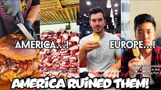 europeans in shock after returning from america and seeing the tiny food portions in europe