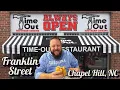 Time-Out in Chapel Hill North Carolina for post Tar Heel Win Chicken Cheddar Biscuit Food Tour