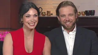 Max Thieriot and Morena Baccarin Dish Fire and Sheriff Country Secrets Spilling the E-Tea