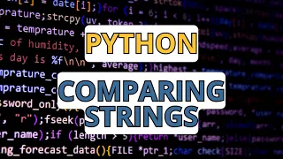 Comparing Strings Python