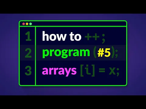 How to Program in C# - Arrays (E05) - YouTube thumbnail