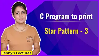 Star Pattern 3 Printing Pattern in C C Programming Tutorials