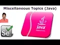 Selenium Tutorial For Beginners 17 Java For Selenium Miscellaneous Topics Java G C Reddy