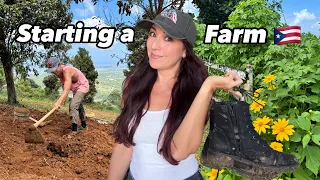 First Look! Exploring a NEW MOUNTAIN FARM with Stunning views! (Puerto Rico) 🇵🇷