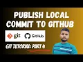 Publishing Local Commits to GitHub with SSH Key Pair Git Tutorial Hindi Part 4