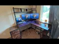 EnHomee Reversible L-Shaped Desk Review Gaming Home Office Setup