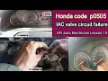 P0505 Honda check engine light EFI Lesson 10 Auto Care