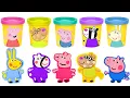 Download Lagu Create Play Doh Peppa Pig Friends \u0026 Family Using Cookie Cutters | Preschool Toddler Learning Video