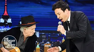 Download Keith Richards Shows Off His Guitar Skills by Playing Some Rolling Stones Hits | The Tonight Show MP3