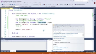 8 1 Null value Visual Basic Essential Training