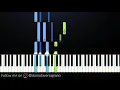 Emma Sameth & Wolfe ft Jeremy Zucker - Spin With You (Piano Tutorial)