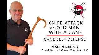 Knife Attack vs Old Man With A Cane