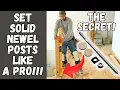 The Fastest Way to Install Rock Solid Stair Newel Posts SURE-TITE BOLT TUTORIAL