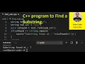 C program to Find a Substring in a String