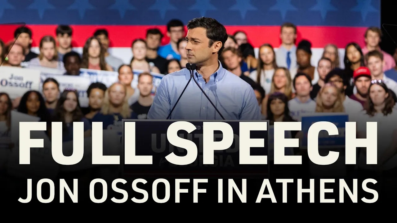 Full Speech | Rally with Jon Ossoff in Athens, GA | 09.13.2026 cover