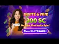 One of our players FFDGWZRH invited a friend this week and hit an incredible 200 SC reward