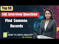 How to Get Common Records from Two Tables in SQL Server INTERSECT Tutorial