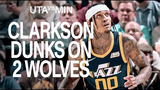CAN T MISS Jordan Clarkson SLAM Jazz beat Wolves UTAH JAZZ