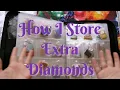 How I Kit-Down a Diamond Painting Excess Drill Storage