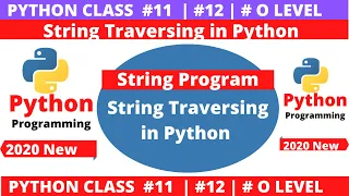 python program Traversing of string in python string traversing