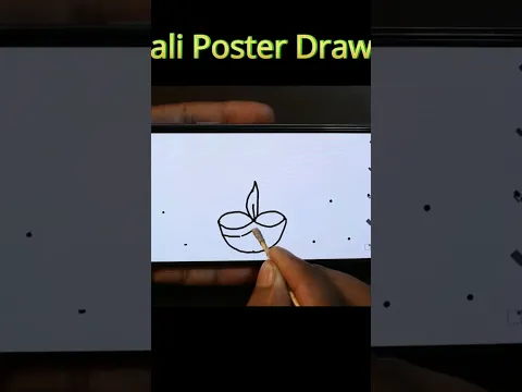 Happy Diwali Poster Drawing Easy / #Diwali #Diwalifestival #viral #shorts #drawing