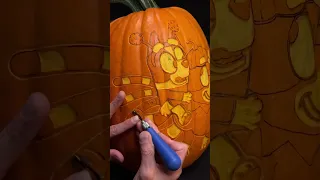 Spooky Bluey and Bingo Halloween Pumpkin Bluey