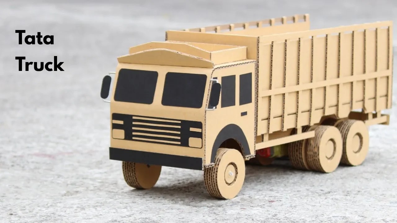 How To Make RC Tata Truck From Cardboard || Tata 6 Wheeler Truck || Very Simple DIY