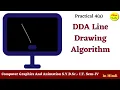 Practical-4 a Develop the program for DDA line drawing algorithm