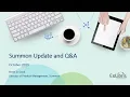 Summon Quarterly Update and Q A - October 2019
