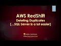 AWS Redshift and Azure Synapse-Removing Duplicate Rows - Hands On Demo