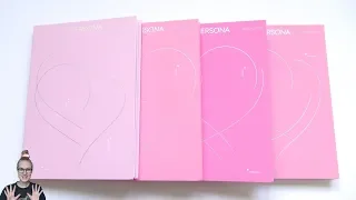 unboxing bts 6th mini album map of the soul persona all 1 2 3 u0026 4 editions 