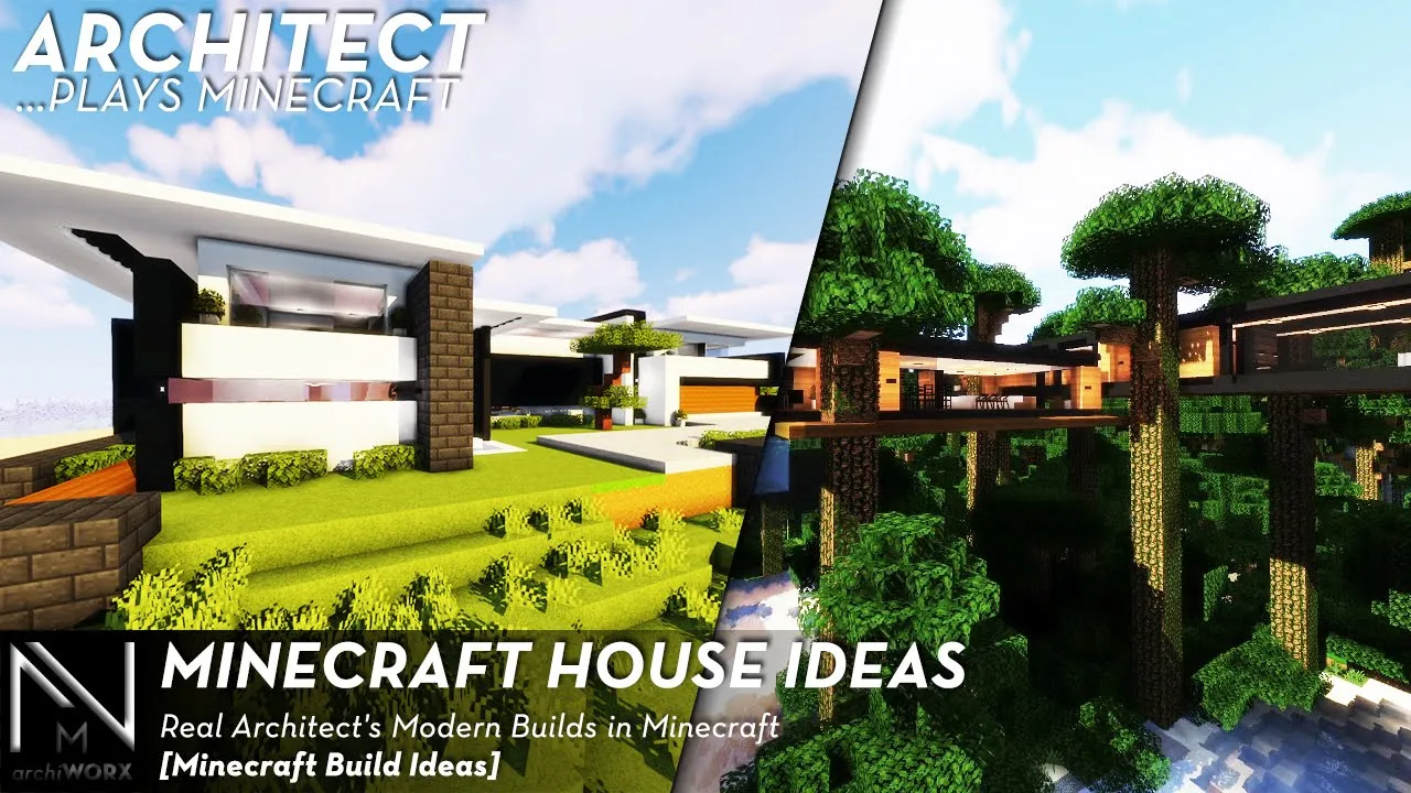 Minecraft House Ideas | How to Build a Modern House in Minecraft Tutorial (Minecraft House Tour)