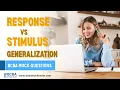 Response vs Stimulus Generalization 6th ed BCBA Mock Questions