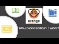 Data Loading in Orange using File Widget