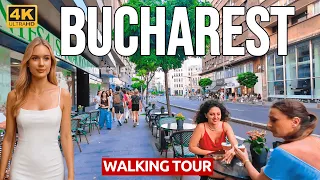 Bucharest Romania Walking Tour From Old Town To Modern Streets 4K 