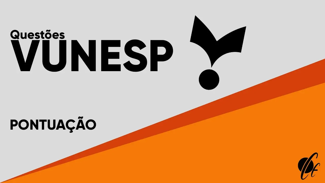 VÍRGULA QUESTÕES COMENTADAS VUNESP