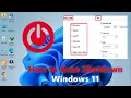 How to Auto Shutdown Windows 11 Shutdown Timer Windows 11