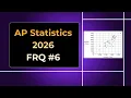2026 AP Statistics Free Response